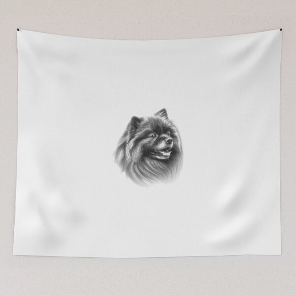 Item preview, Keeshond Drawing | Beautiful Dog Art designed and sold by Portraits of Dogs.