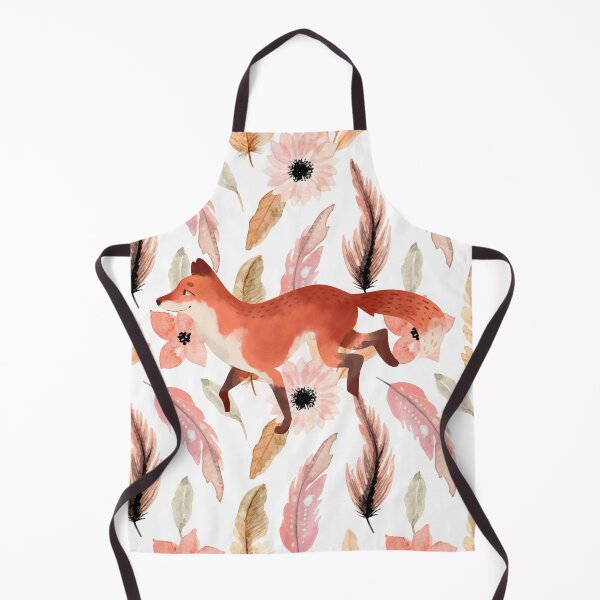 Item preview, Fox and Floral Watercolor, Cute Fox On A Boho Aesthetic Background designed and sold by Flowerartlovers.