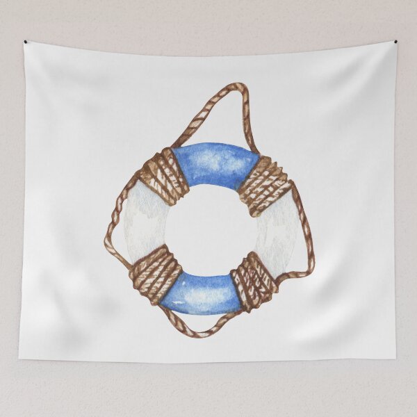 Item preview, Life Ring with Rope designed and sold by CaptJohnny.