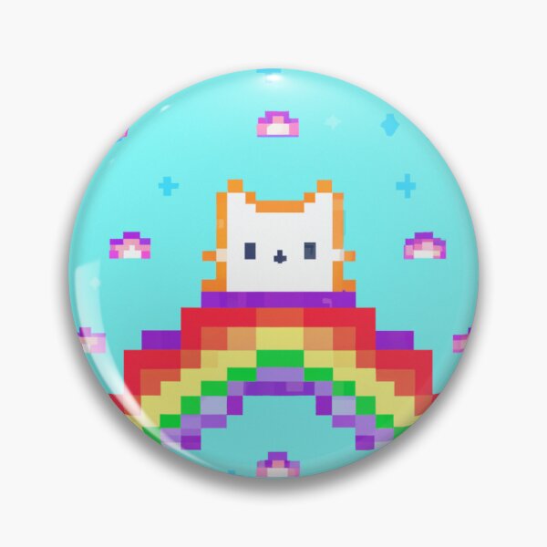 Item preview, Pixel art rainbow cat designed and sold by AnnikaSpika.