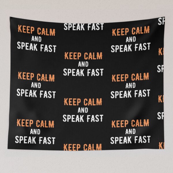 Item preview,  KEEP CALM AND SPEAK FAST designed and sold by mystylecorner.