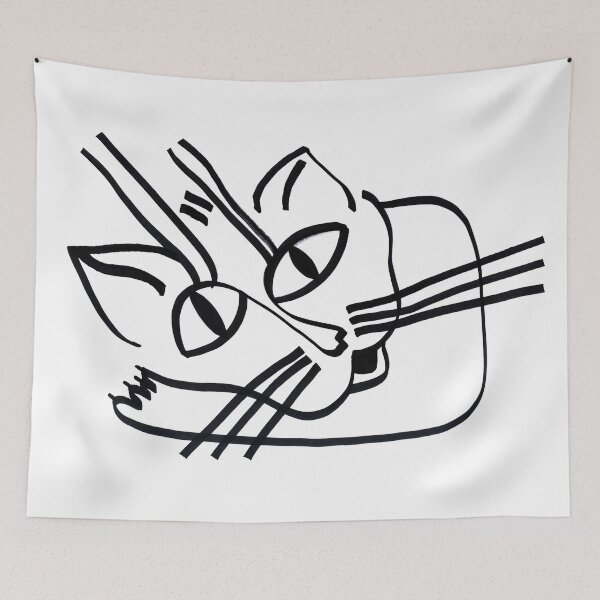 Item preview, Resting Cat on his Elbow "Cats Drawings" designed and sold by Istvan Ocztos.