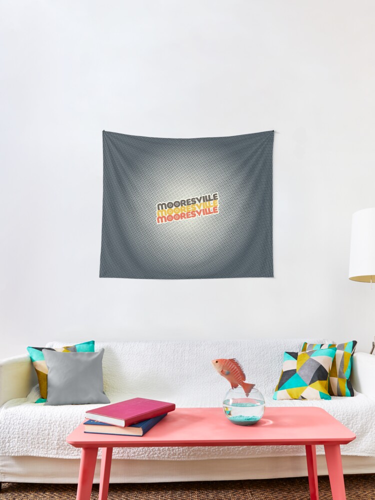 Mooresville Nc Retro Stack Tapestry By Retroready Redbubble