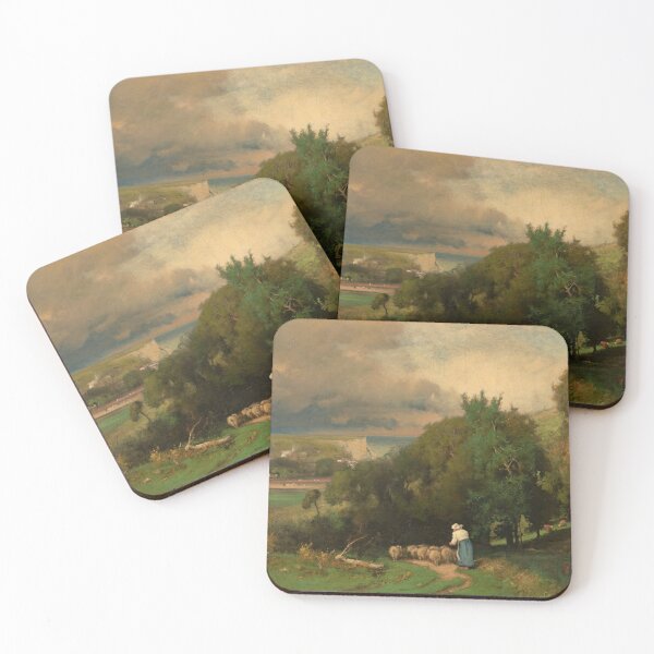 Item preview, George Inness Hillside at Étretat, 1876  designed and sold by Vintage Wall Art.
