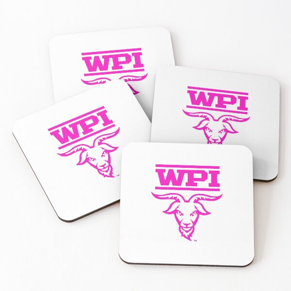 Item preview, Pink WPI logo designed and sold by Bookish Blossom.