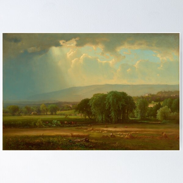 Item preview, George Inness Harvest Scene in the Delaware Valley, 1867  designed and sold by Vintage Wall Art.