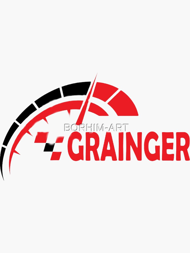 "grainger logo " Sticker for Sale by BORHIMART Redbubble