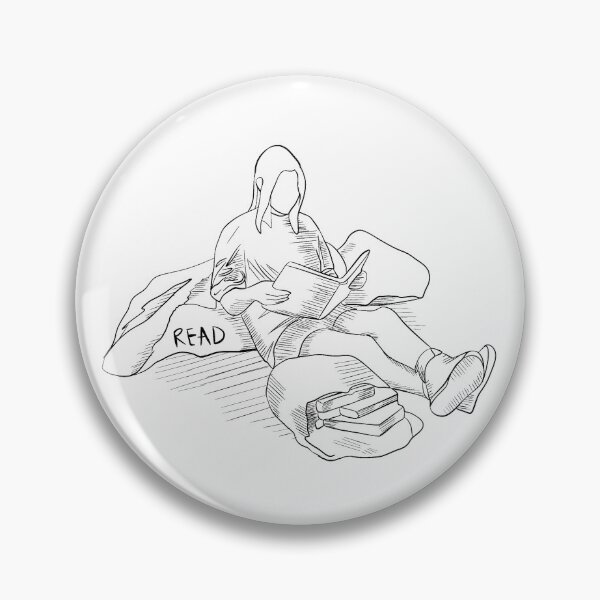 Item preview, Light Academia : Sitting Down and Reading Books Sketch designed and sold by 420igor.