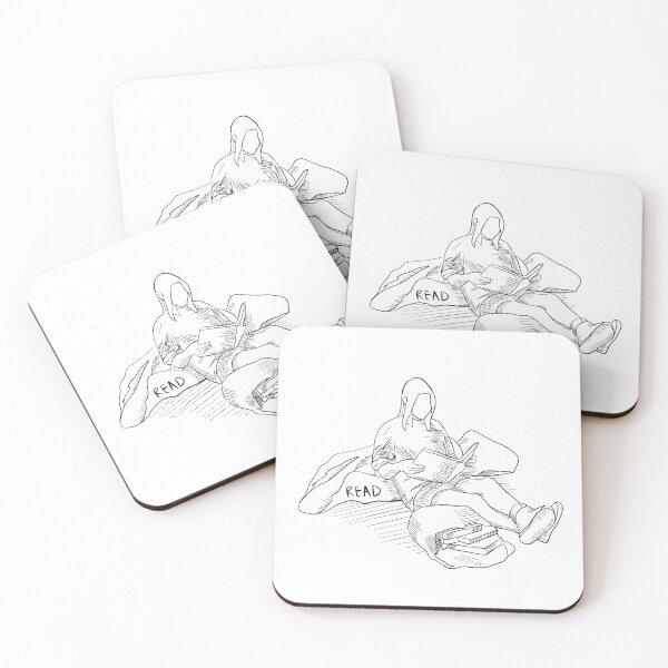 Item preview, Light Academia : Sitting Down and Reading Books Sketch designed and sold by 420igor.