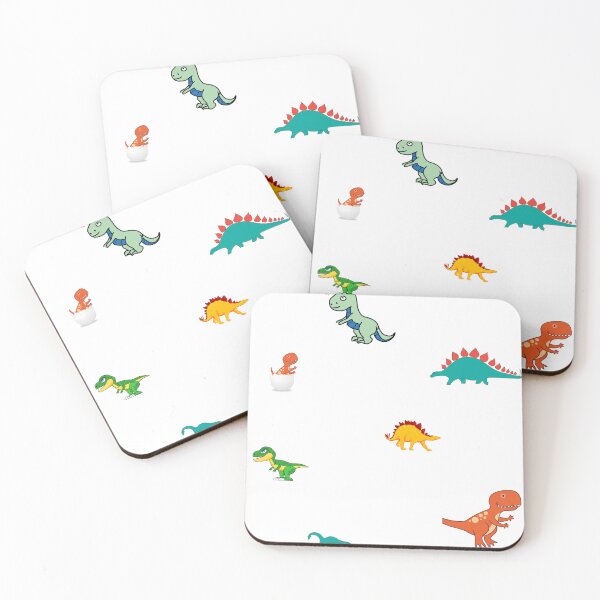 Aperçu de l'œuvre Pack d'autocollants Dino créée et vendue par Smash247.