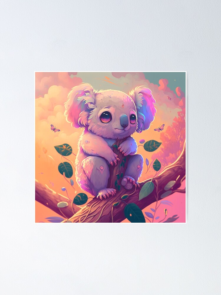 Cute Kawaii Koala Poster for Sale by ST0N3ZY