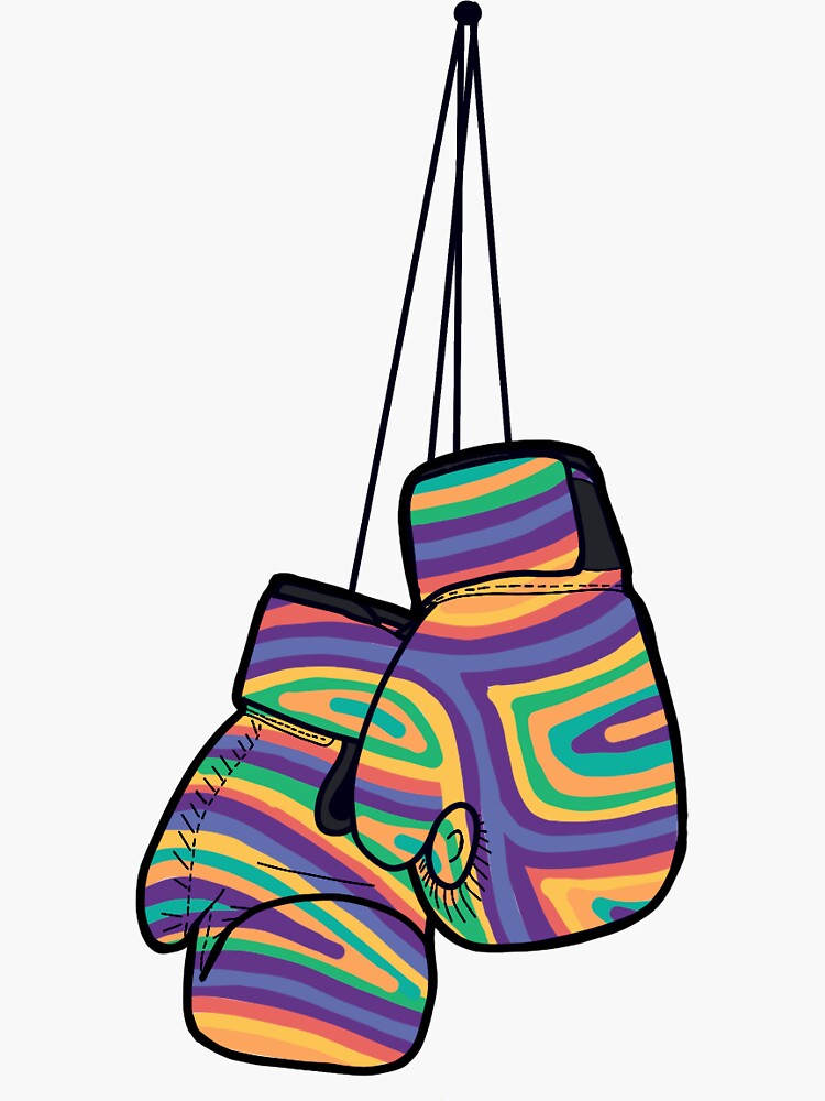 "Cute boxing gloves" Sticker for Sale by jenksel Redbubble