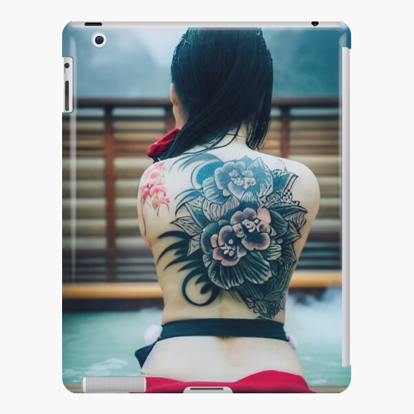 Yakuza girl showing her back tattoo Poster for Sale by Remco Kouw