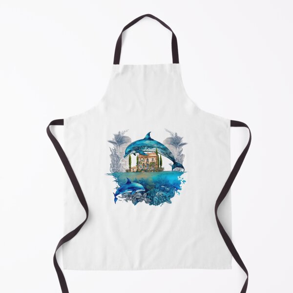 Item preview, Dolphin Blue Sea House designed and sold by ArtShanth.