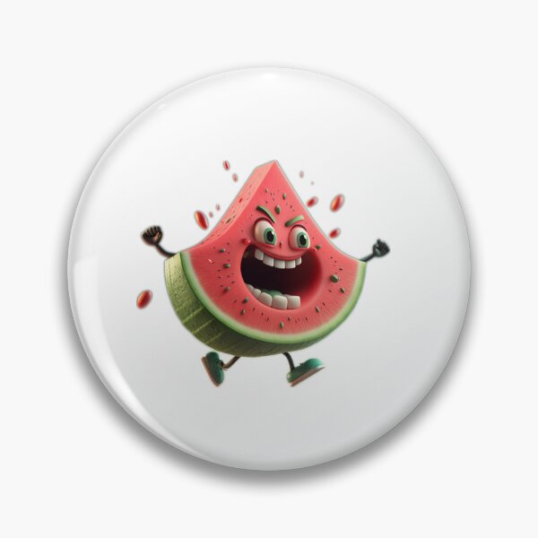 Item preview, Angry Watermelon Slice Themed Character designed and sold by ByDigitalDream.