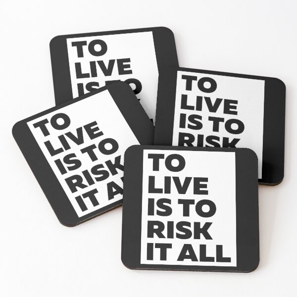 Item preview, To live is to risk it all designed and sold by GoldfinchStore.