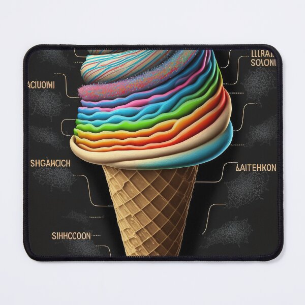 Item preview, Mold food ice cream cosmic cone poster designed and sold by osssoconcept.