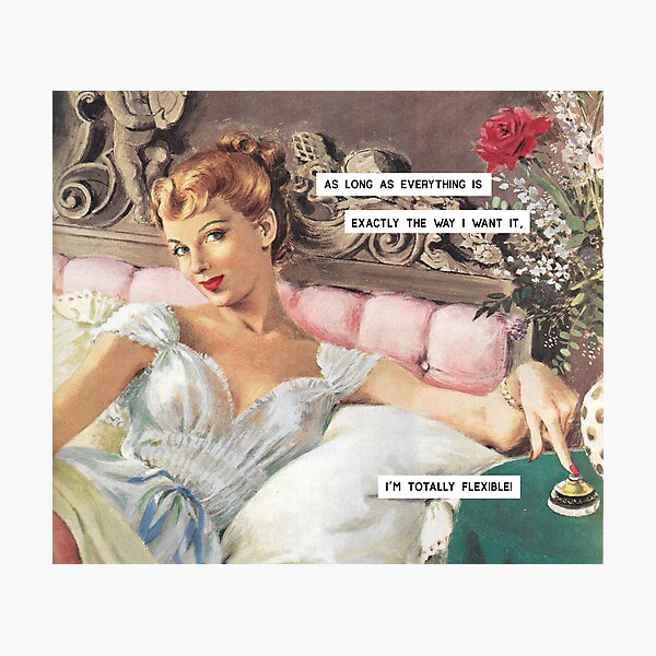 Item preview, Funny Vintage Housewife Quote Spoof designed and sold by GumptionRoad.