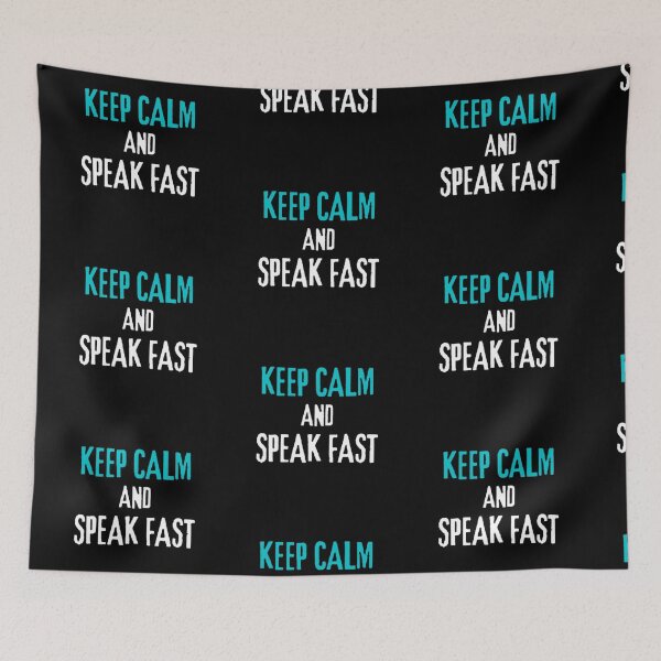 Item preview,   KEEP CALM AND SPEAK FAST designed and sold by mystylecorner.