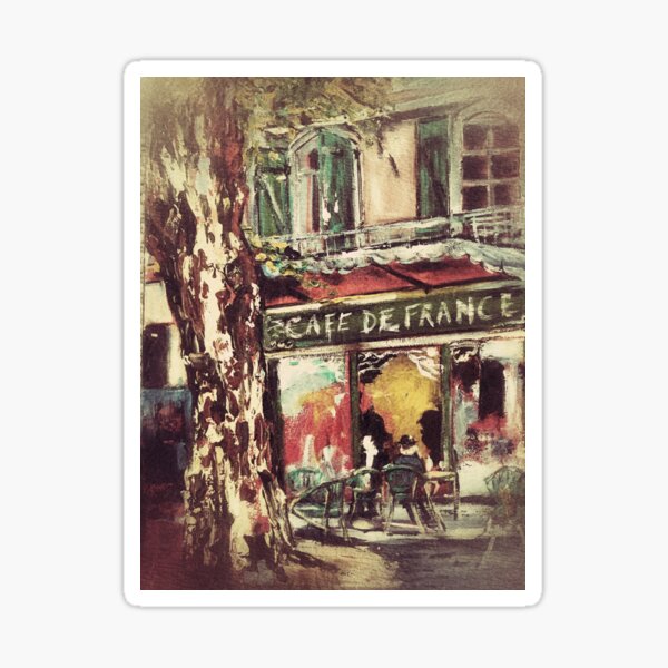 Item preview, French Cafe Scene designed and sold by jbjobby.