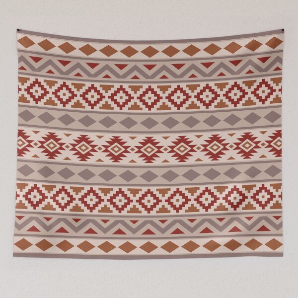 Item preview, Aztec Essence Pattern IIIb Taupe Creams Terracotta designed and sold by NataliePaskell.