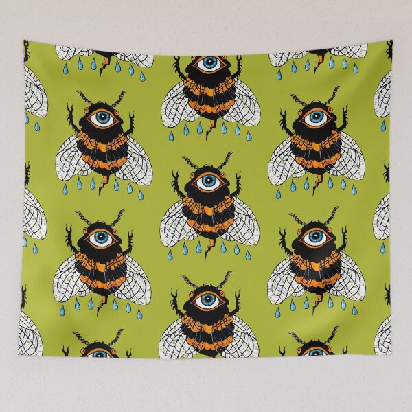 Item preview, Cosmic Bee: the All-Seeing Pollinator designed and sold by LeftHandedLenya.