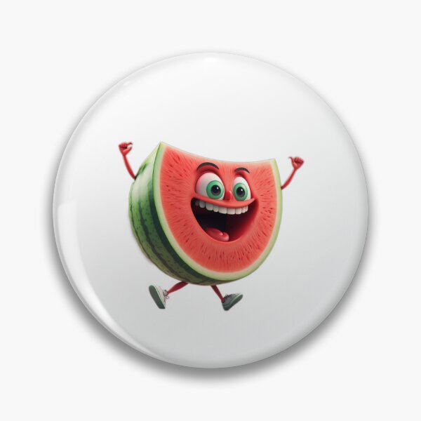 Item preview, Happy Watermelon Slice Themed Character designed and sold by ByDigitalDream.