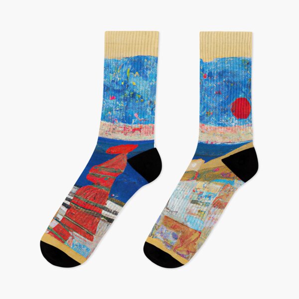 Item preview, Esplanade 016 - Coastal Life Abstract Expressionist Art - Warm Tones designed and sold by Inomaly Art.