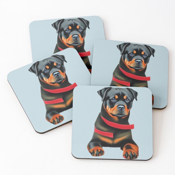 Item preview, Rottweiler Dog Christmas Celebration 5 designed and sold by AnadAA.