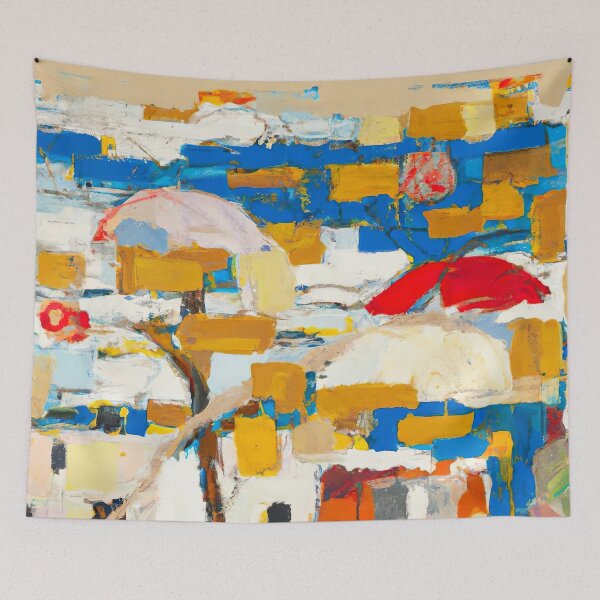 Item preview, Esplanade 014 - Coastal Life Abstract - Warm Tones designed and sold by Inomaly Art.