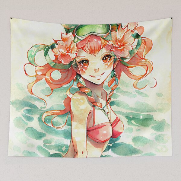 Artikelvorschau, Anime-Bikini-Mädchen #50 entworfen und verkauft von Eynoxart.
