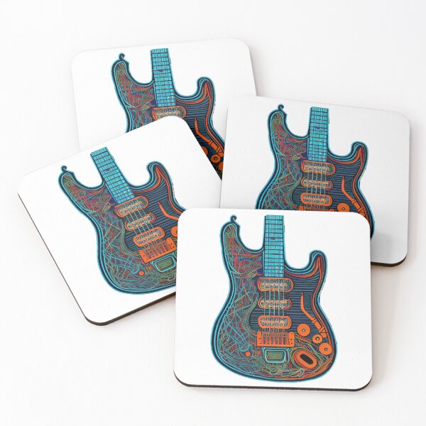 Item preview, Colorful Guitar. designed and sold by Pixelarium.