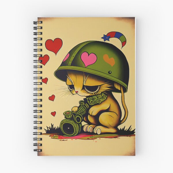 Item preview, Valentine Army Cat with missile launcher designed and sold by dholzric.
