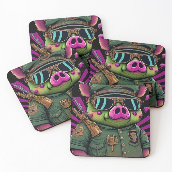 Item preview, Psychedelic Army Pig designed and sold by dholzric.