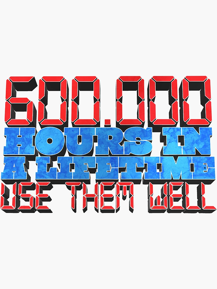 600.000 Hours in a Lifetime - Lex Fridman Twitter Quote Fan Design - Lex  Fridman Podcast - Posters and Art Prints