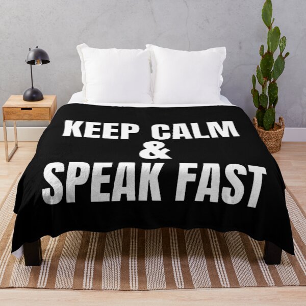Item preview, KEEP CALM AND SPEAK FAST designed and sold by mystylecorner.