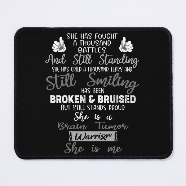 Item preview, Brain Tumor Warrior SHE IS ME - Support Brain Tumor Fighter Gifts designed and sold by Berriosly.