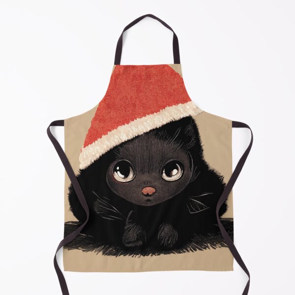 Item preview, Chibi-Style Kitten Wearing a Santa Hat #1 designed and sold by Galviato.