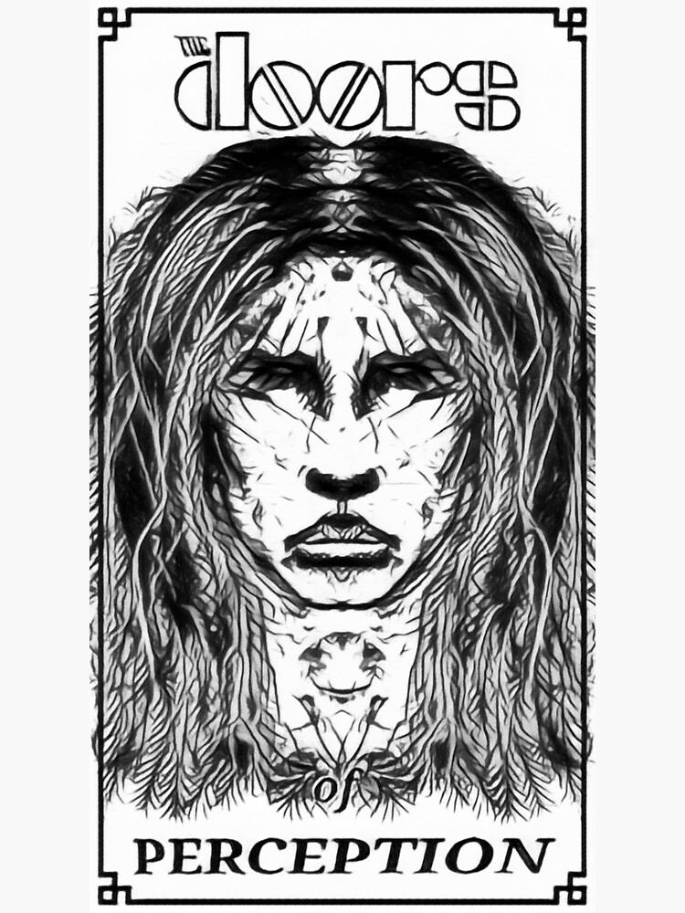 "The doors of perception Jim Morrison artwork" Sticker for Sale by owen