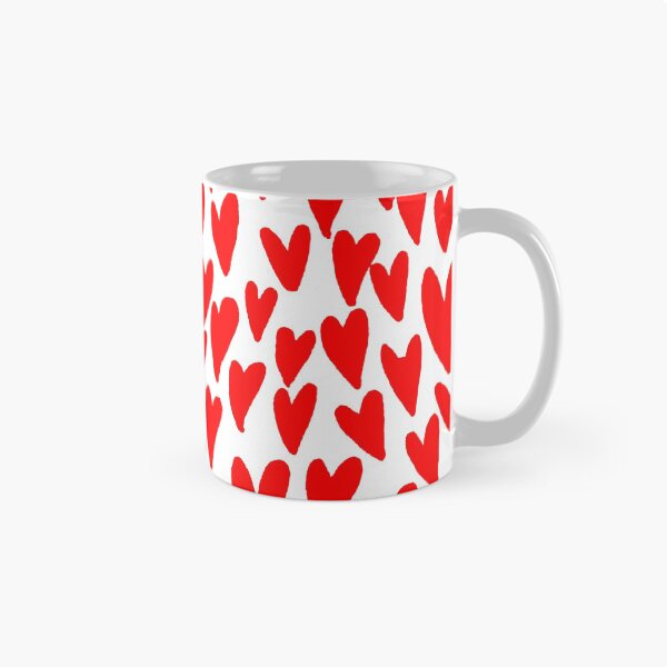Item preview, Hearts red and white love valentines day heart pattern minimal  designed and sold by charlottewinter.