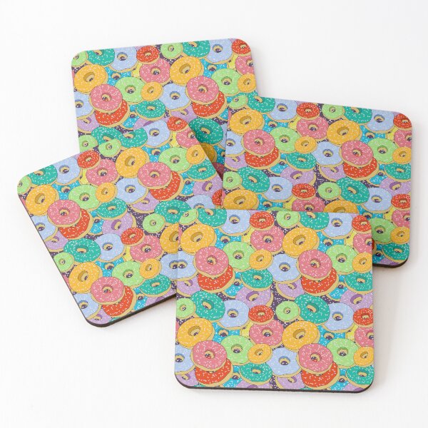 Item preview, Donut doughnut dessert treat pastry retro designed and sold by Cedarrue.
