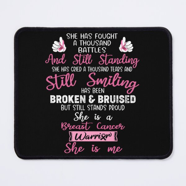 Item preview, Breast Cancer Warrior SHE IS ME - Support Breast Cancer Fighter Gifts designed and sold by Berriosly.