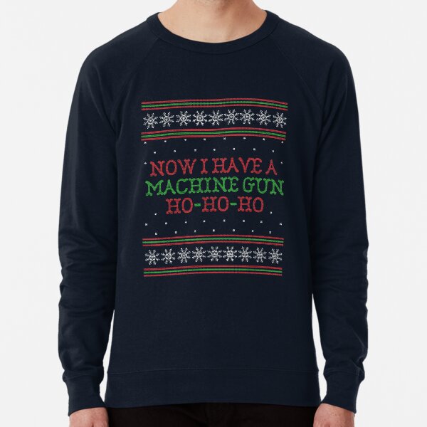 Die Hard Now I Have A Machine Gun Ugly Christmas Sweater