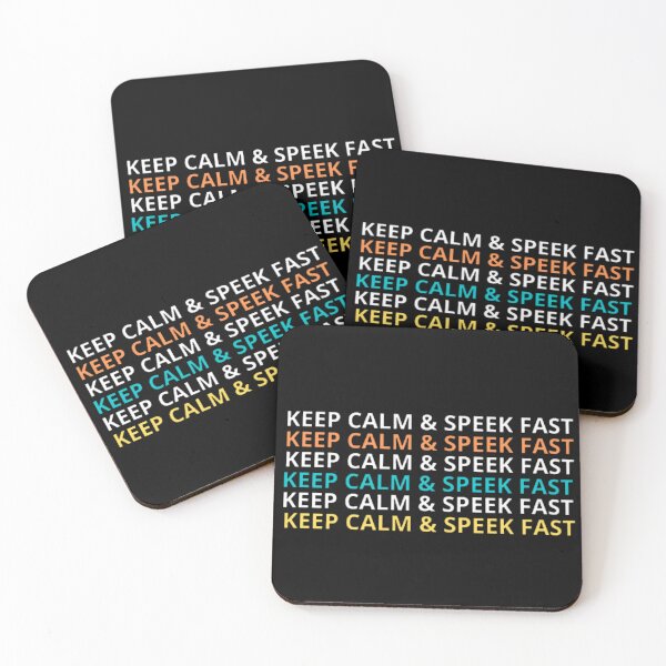 Item preview,  KEEP CALM AND SPEAK FAST designed and sold by mystylecorner.