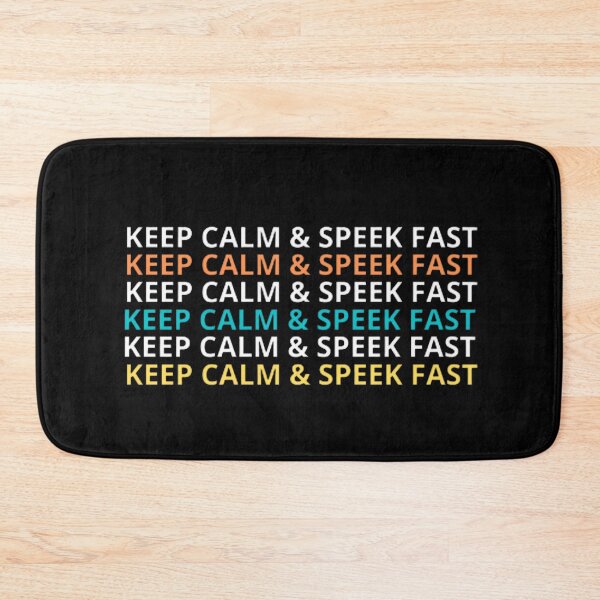 Item preview,  KEEP CALM AND SPEAK FAST designed and sold by mystylecorner.