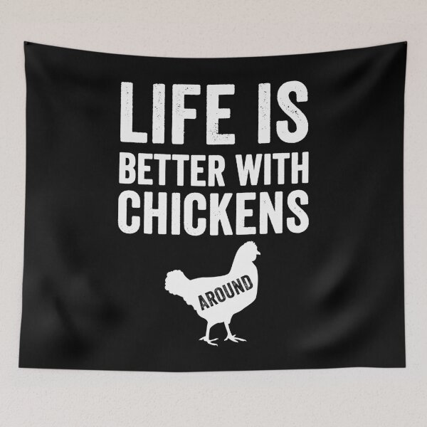 Item preview, Life is better with chickens - chicken lover designed and sold by Captain Mood.
