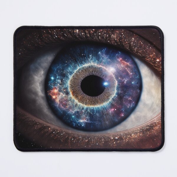 Item preview, Galaxy Space Eye Universe Close Up Stars and Planets Digital Art designed and sold by Bitcoin-Fashion.
