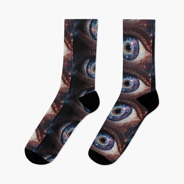 Item preview, Galaxy Space Eye Universe Close Up Stars and Planets Digital Art designed and sold by Bitcoin-Fashion.