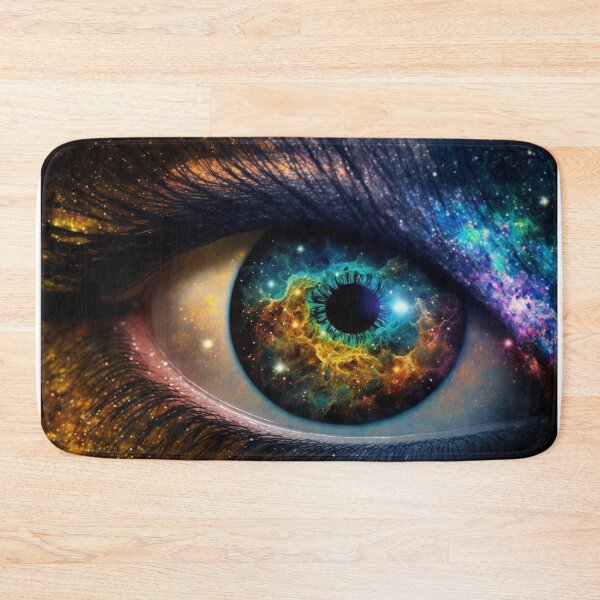 Item preview, Galaxy Space Eye Universe Close Up Stars and Planets Digital Art Blue Purple Dark designed and sold by Bitcoin-Fashion.