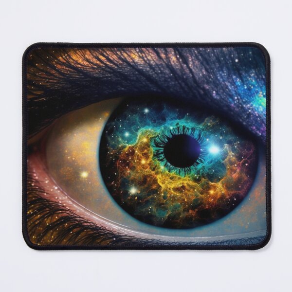 Item preview, Galaxy Space Eye Universe Close Up Stars and Planets Digital Art Blue Purple Dark designed and sold by Bitcoin-Fashion.